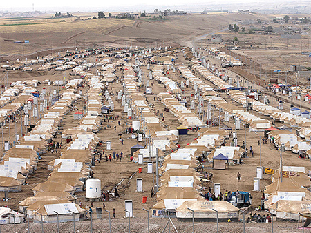 campo de refugiados sirios en libano